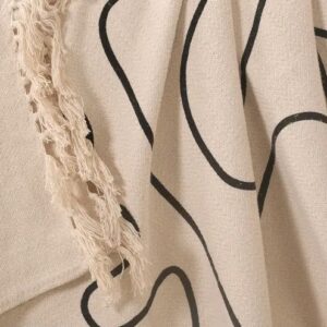 Printed Women Face Cotton Woven Throw