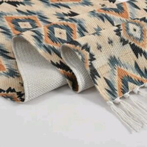 Slazie Self Design Printed Cotton Table Runner for 4 6 Seater Dining Table |Center Table | Patio Table |Coffee Table|Outdoor Sitting|Eating Area(14*72 INCHES)