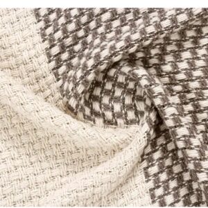 Super Soft Striped Cotton Throw | Taupe Colour | More Colour Variants Launched | Click on the VIEW SHOP to checkout below | Breathable & Soft Throw Blanket for Sofa, Bed & Couch | 60 x 80 inches | 1PC