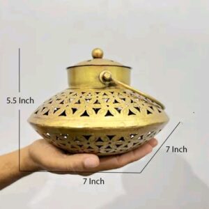 Cast Iron Dhoop Degchi Candle stand