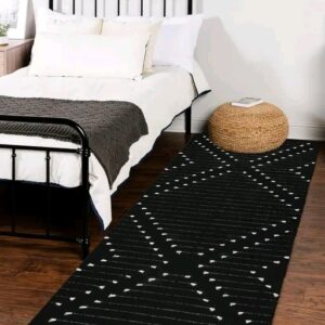 THE FIRST HOME DECOR handmade carpet runner 2x5 feet new launched black
