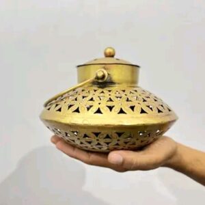 Cast Iron Dhoop Degchi Candle stand